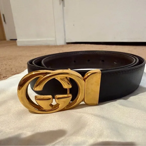 Gucci | Vintage Gold Leather Belt - Picture 6 of 8